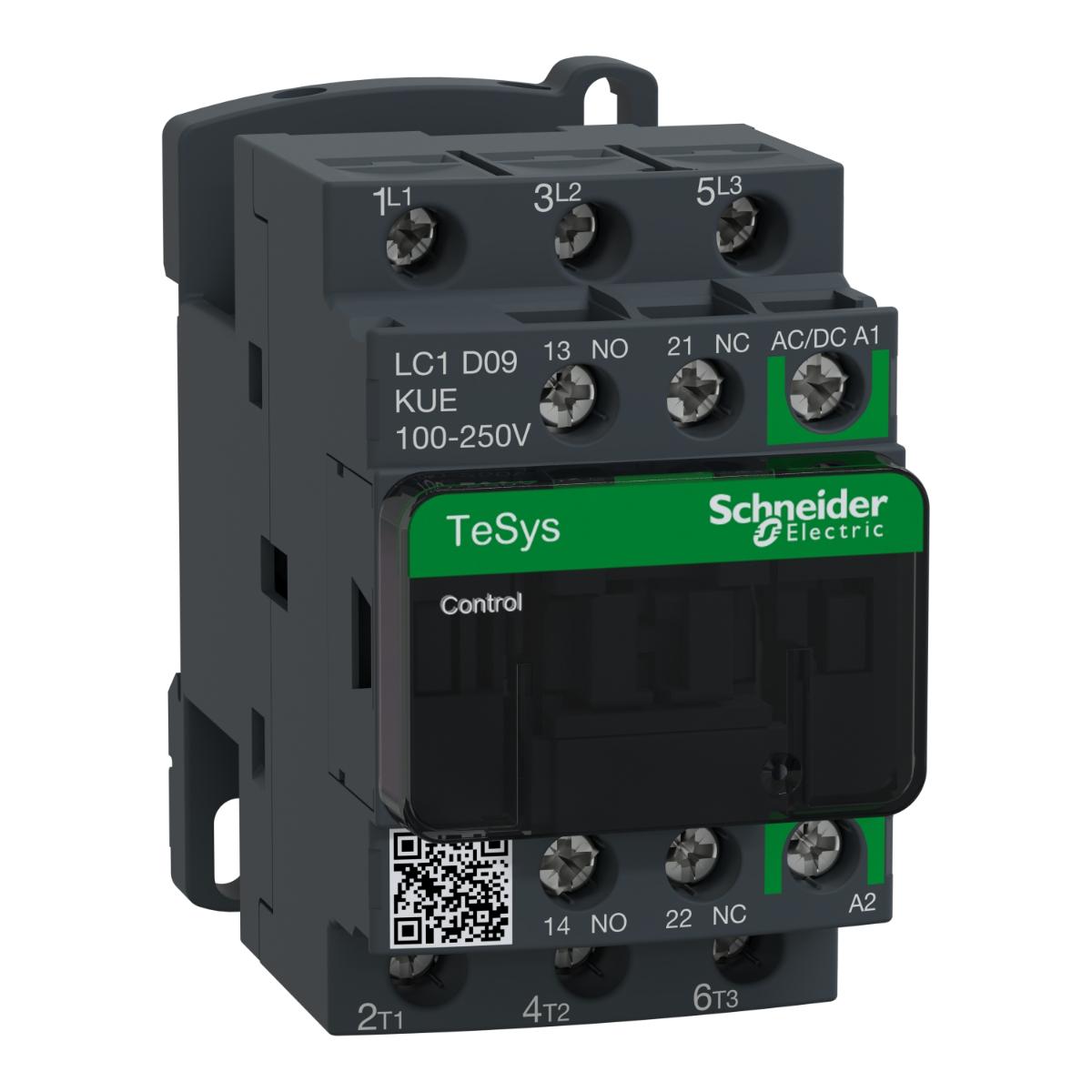 CONTACTOR 3P 9A AC3 4KW 240VACDC COIL