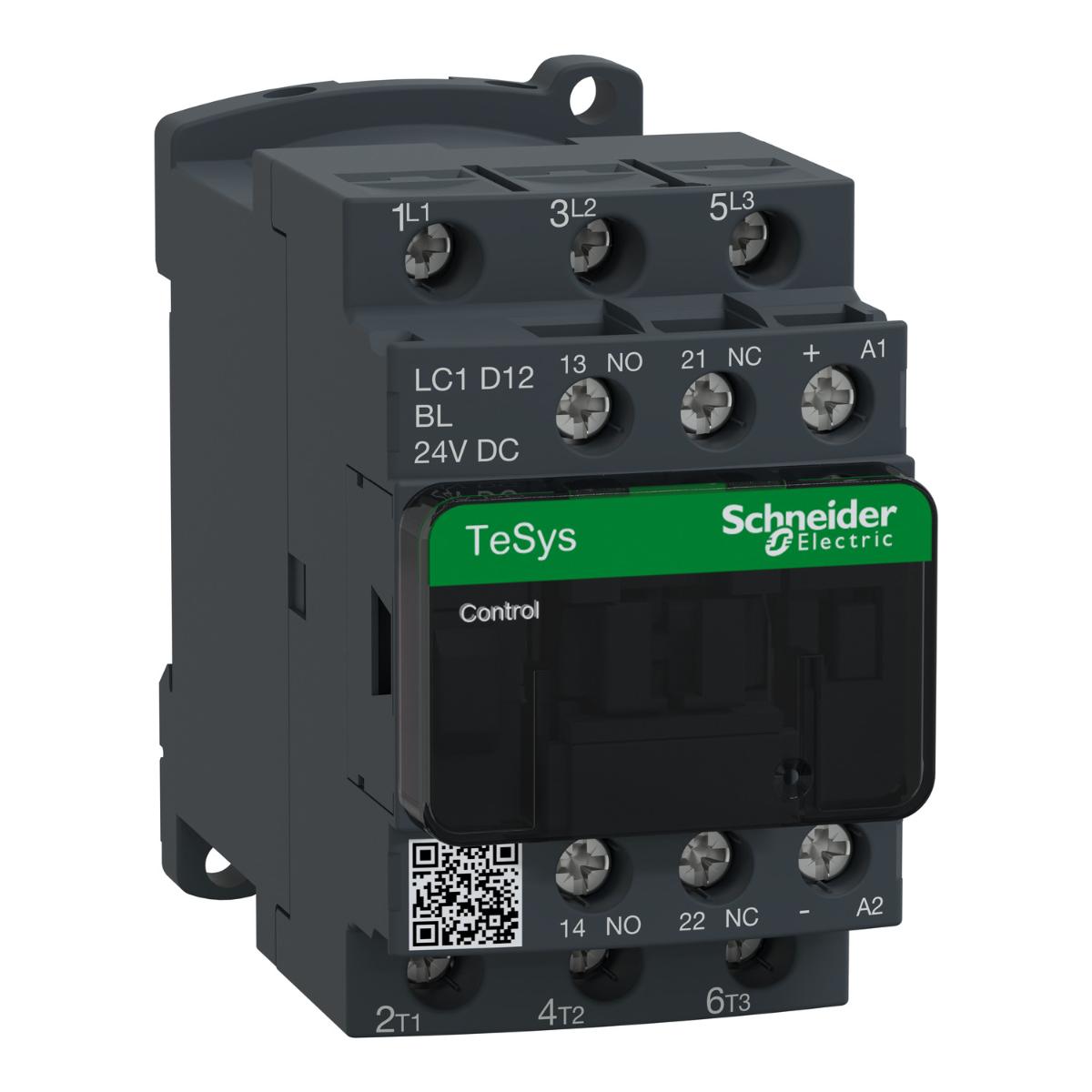 CONTACTOR 3P 12A AC3 5.5KW 24VDC COIL