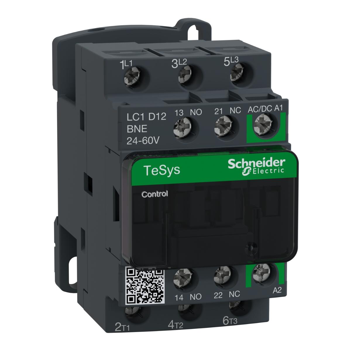 CONTACTOR 3P 12A AC3 5.5KW 24-60VACDC