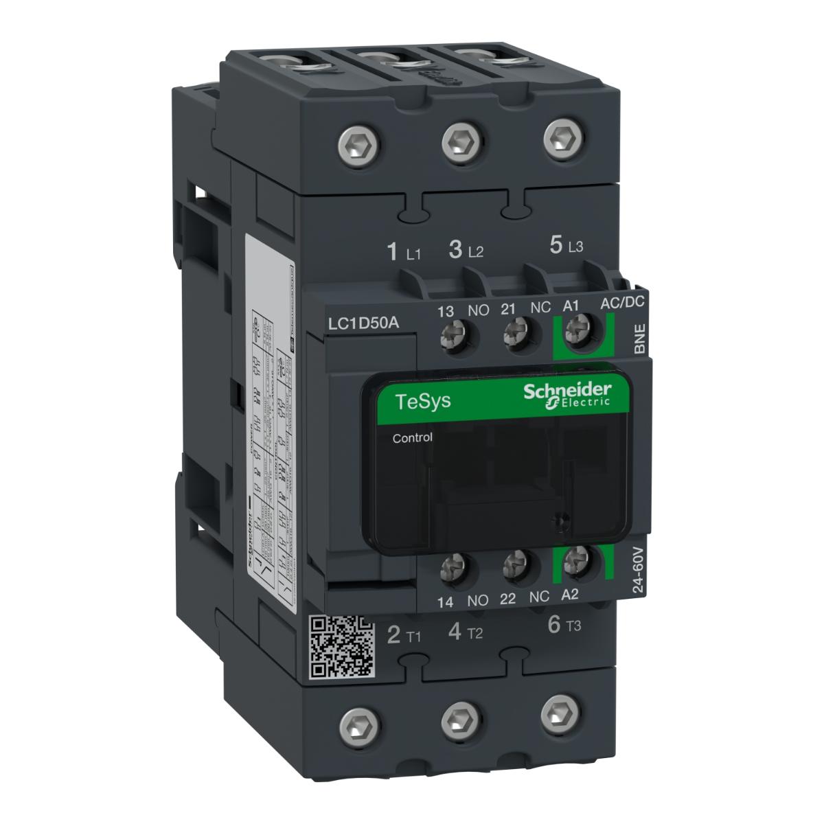EVERLINK CONT 3P 50A AC3 22KW 24-60VACDC