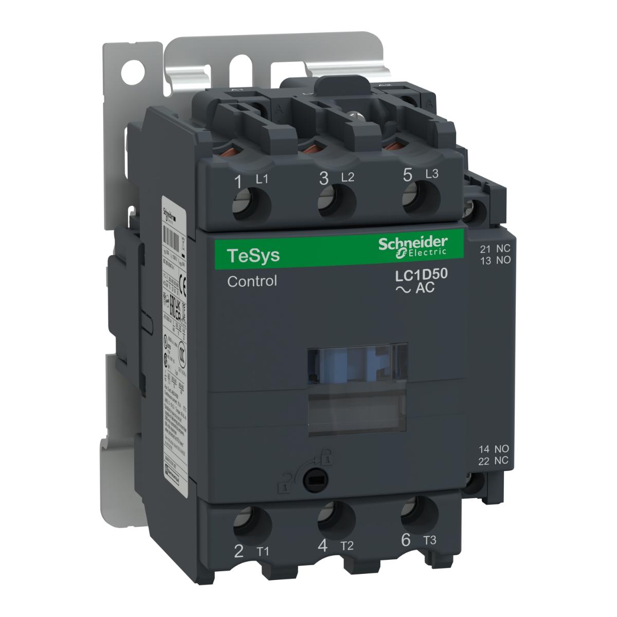 CONTACTOR 3P 50A AC3 25KW 415VAC COIL