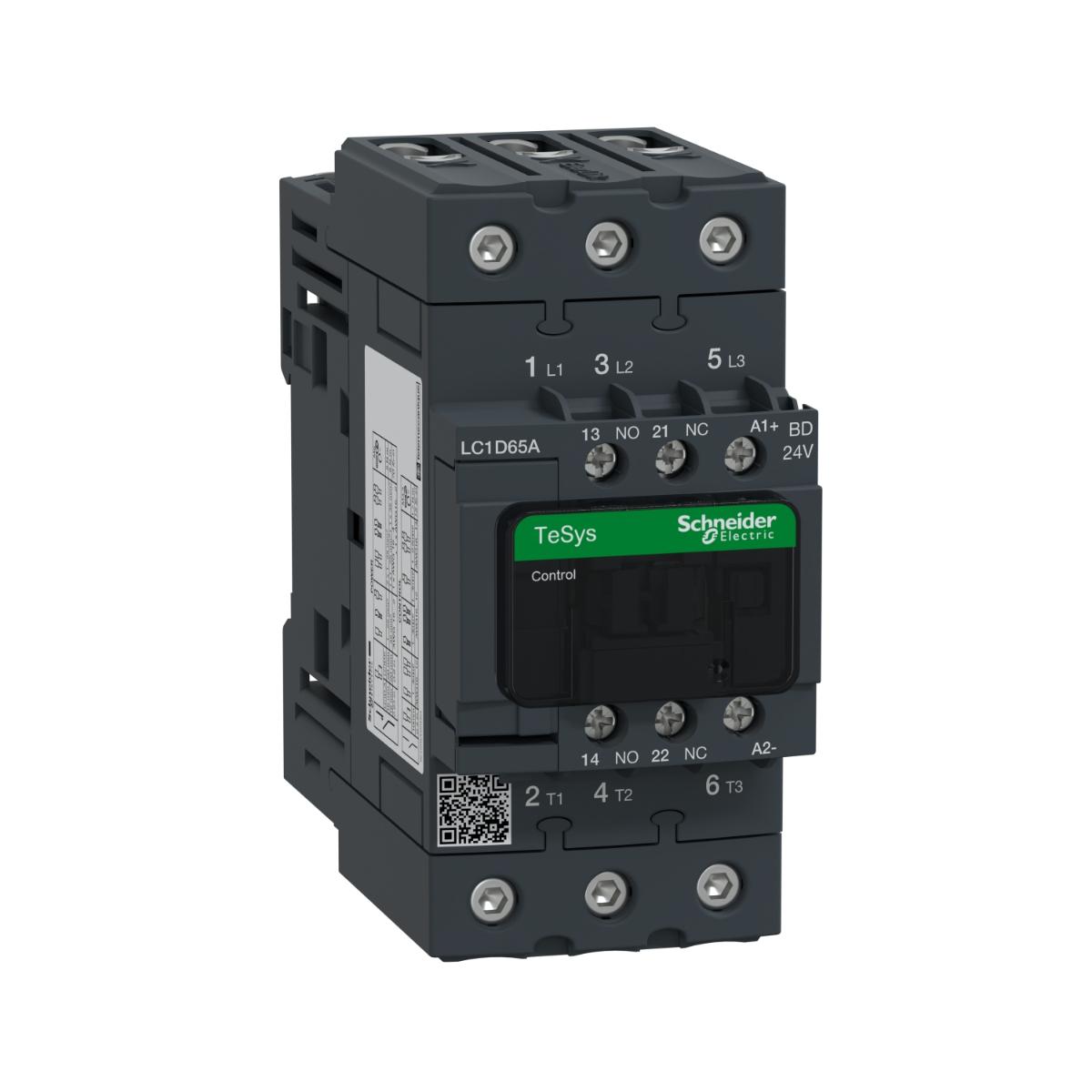 EVERLINK CONT 3P 65A AC3 30KW 24VDC COIL