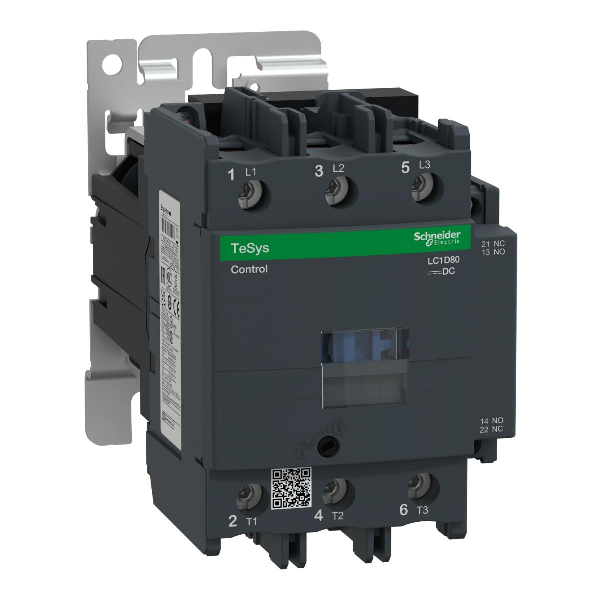 CONTACTOR 80A 1F 1O 24V CC