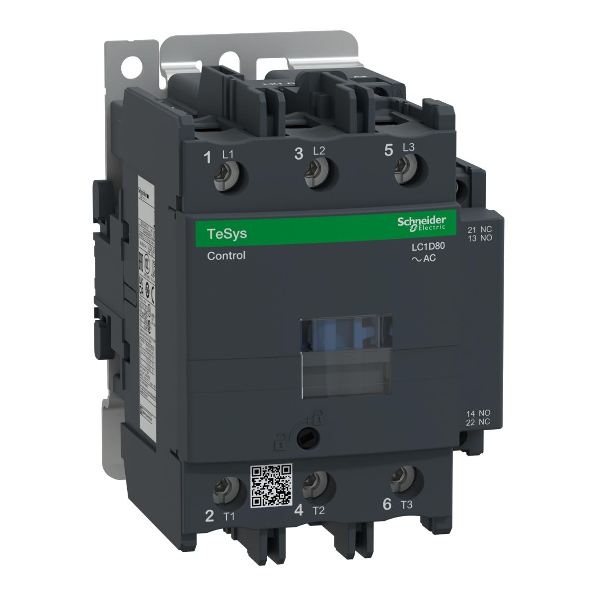 CONTACTOR 3P 80A AC3 37KW 240VAC COIL