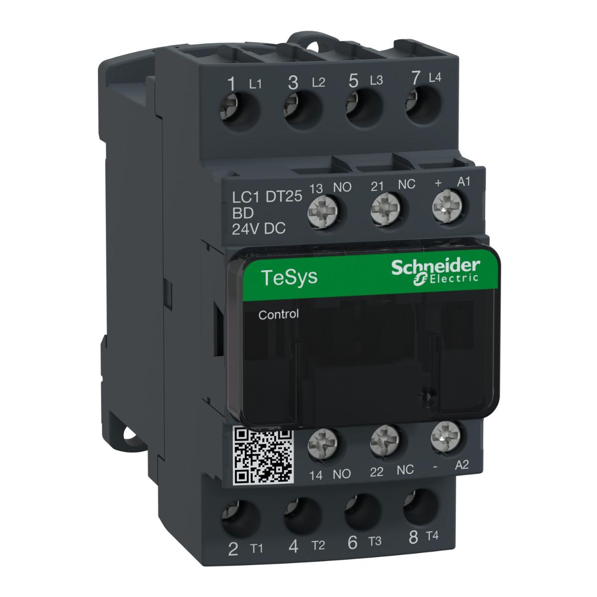 CONTACTOR 4P 25A AC1 24VDC COIL