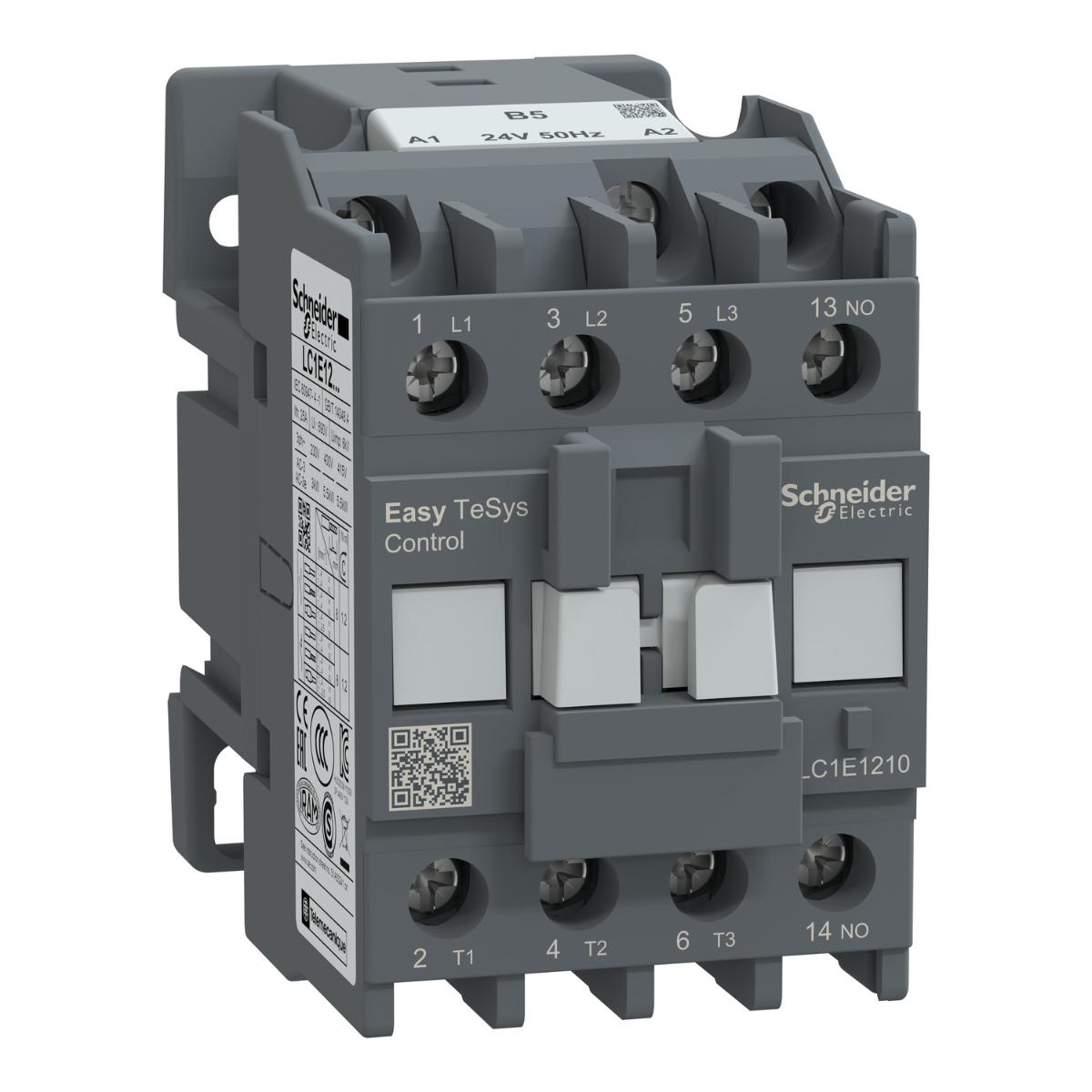 CONTACTOR 3P 5.5KW 12A AC3 24VAC 1N/O