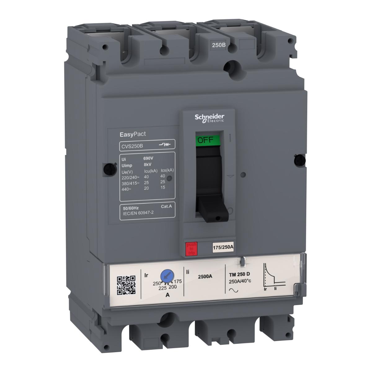 MCCB CVS160B  3P 125A TM125D TRIP