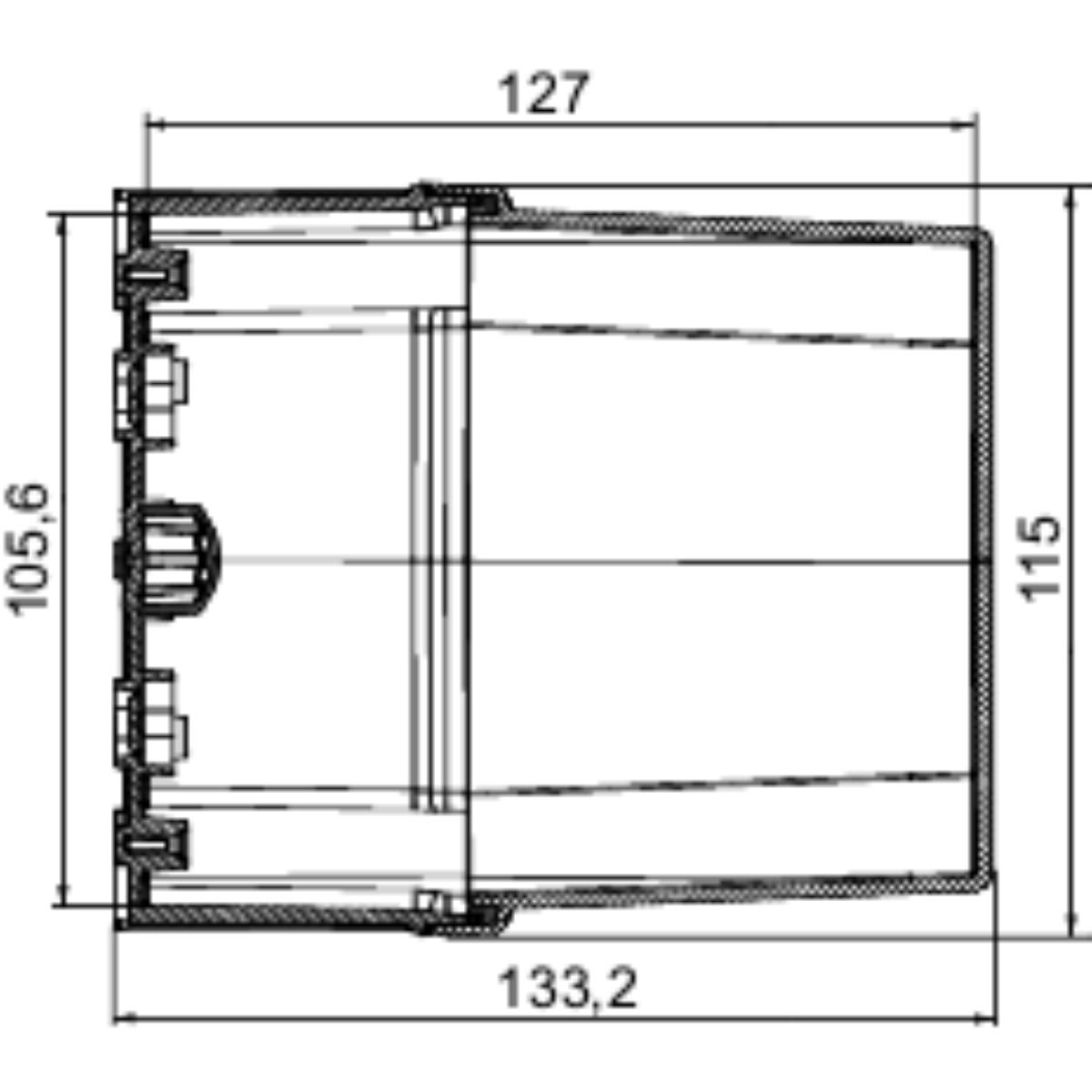 THALASSA ABS ENCLOS 105X105X55MM GREY