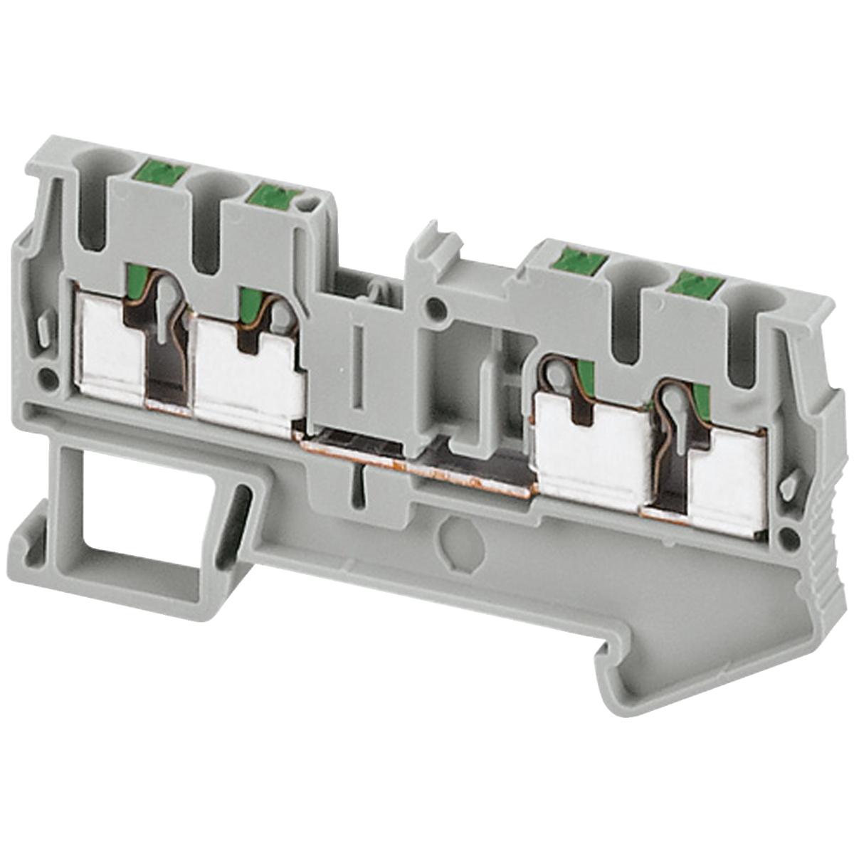 PUSH-IN TERMINAL FEED THROUGH 4 POINTS