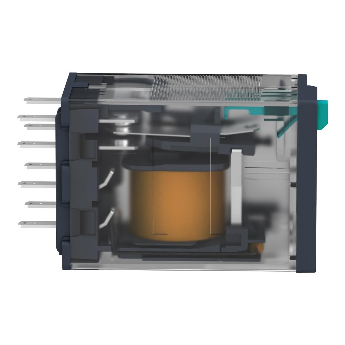 MINI PLUG IN RELAY 2C/O 12A 24VDC + LED