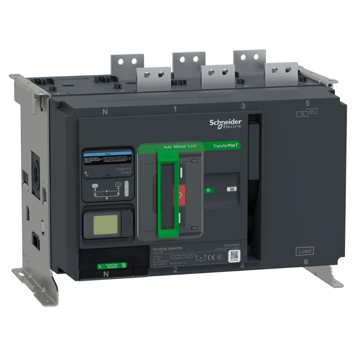 AUTO TRANSFER SW 800A 400V 3P LCD TA1A