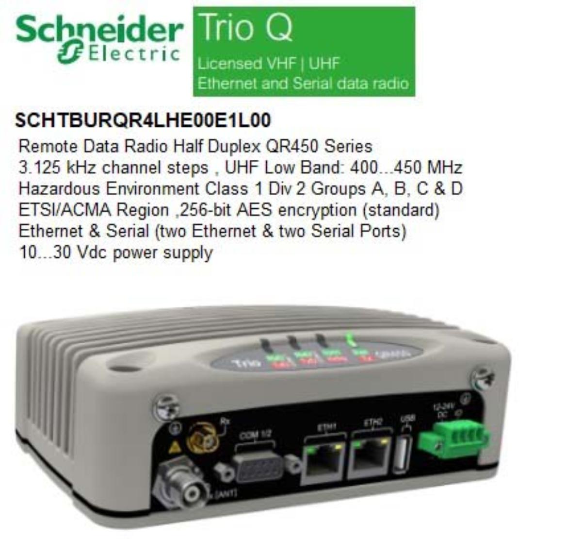 REMOTE DATA RADIO H/DUPL QR450 3.125KHZ