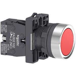22MM PUSH BUTTON FLUSH RED 1NC S/R 22MM PUSH BUTTON FLUSH RED 1NC S/R