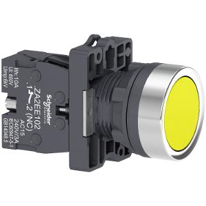 22MM PUSH BUTTON FLUSH YELLOW 1NO S/R 22MM PUSH BUTTON FLUSH YELLOW 1NO S/R