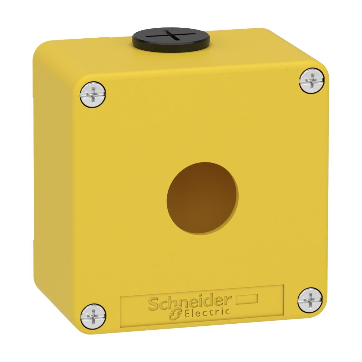 EMPTY YELLOW 1 HOLE CONTROL BOX