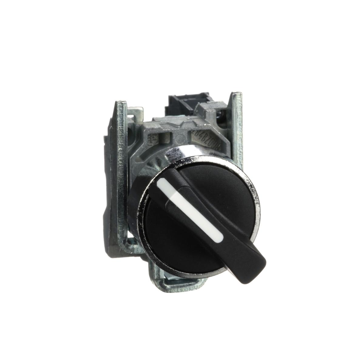 METAL SELECTOR SW 2POS STAYPUT 1N/O 22mm