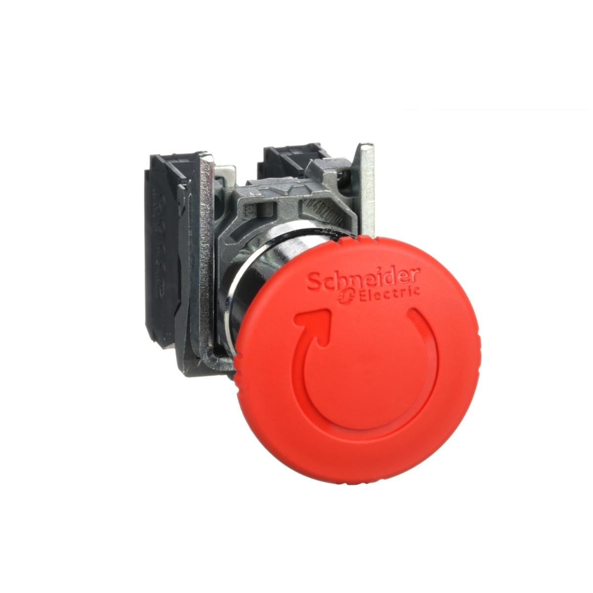 METAL 40mm EMERG STOP 1 N/O 1 N/C 22mm