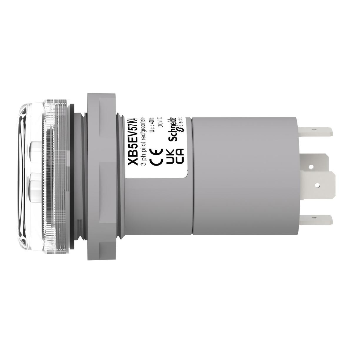 3 PHASES VOLTAGE INDICATOR PILOT LIGHT W