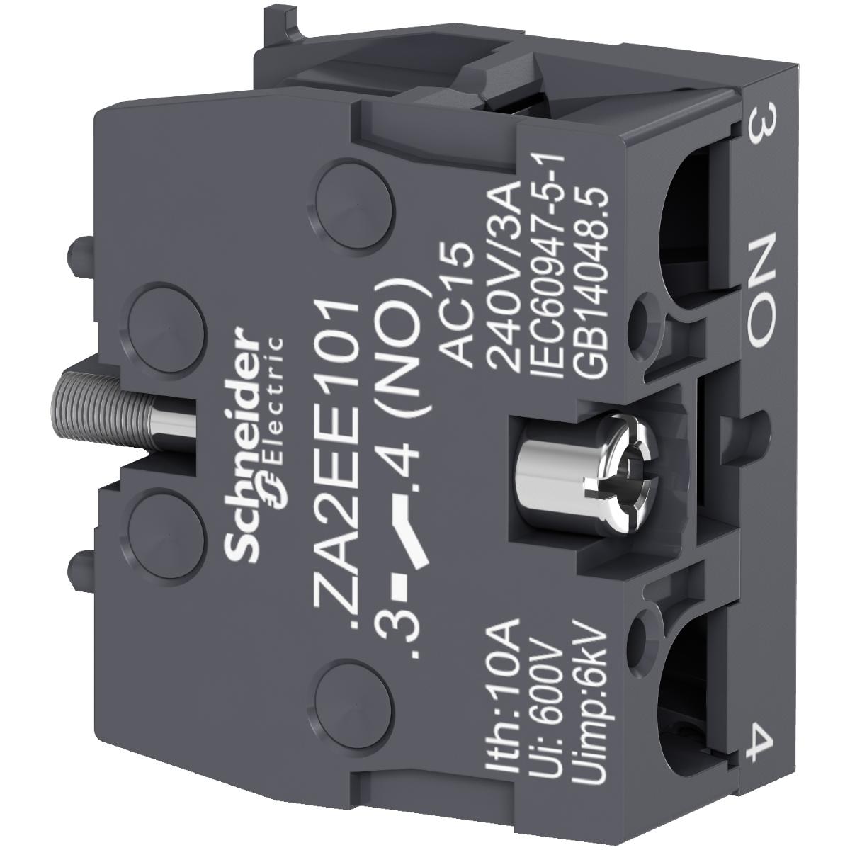 SINGLE CONTACT BLOCK FOR 22MM 1NO