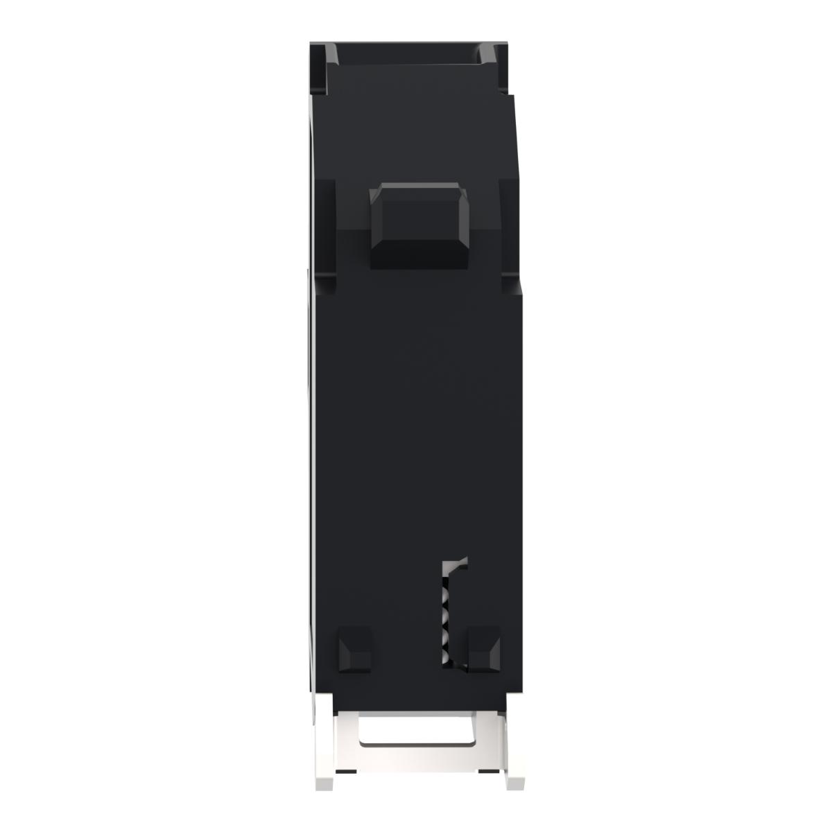 LED PILOT LIGHT & CONT BLOCK WHT 24VACDC