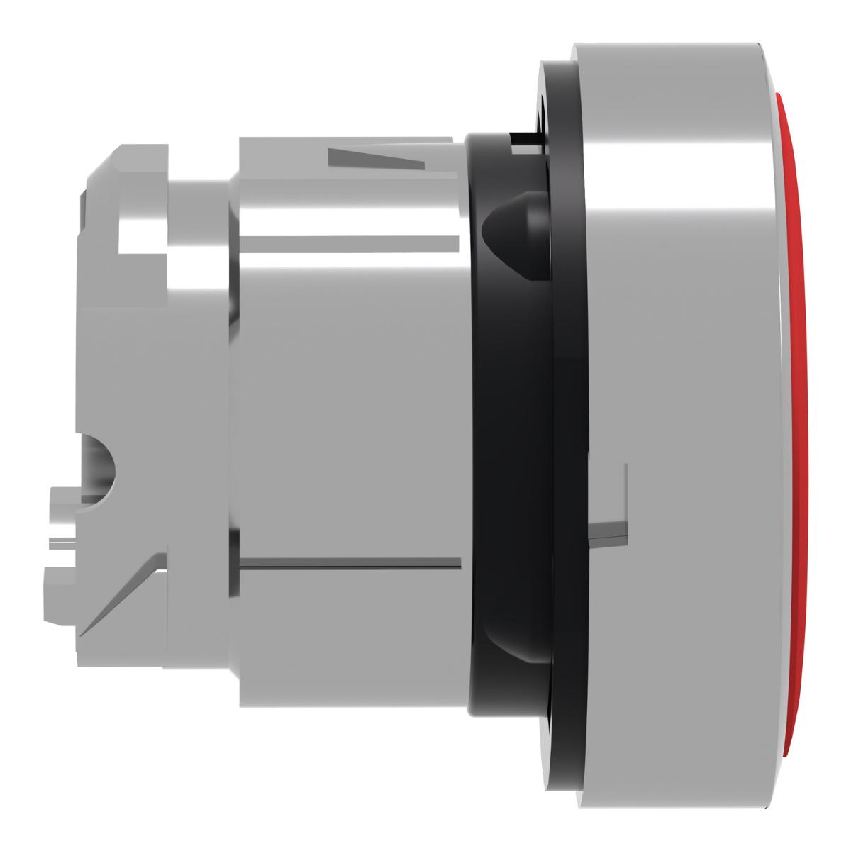 P/BUTTON OPER FSH S/R RED STOP 22mm MTL
