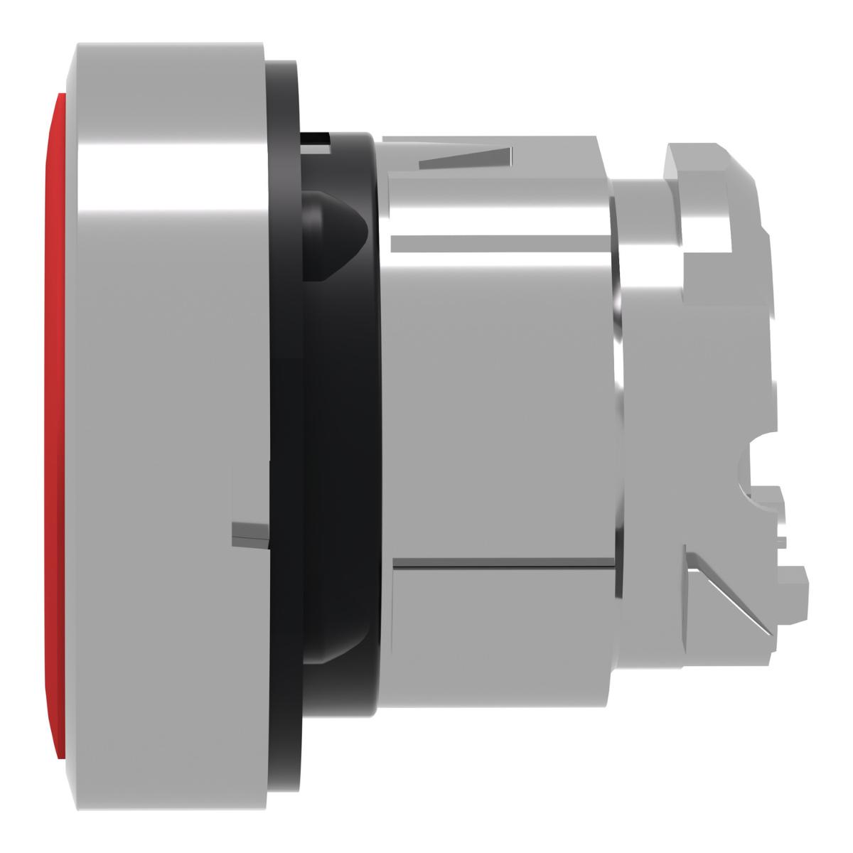 P/BUTTON OPER FSH S/R RED STOP 22mm MTL