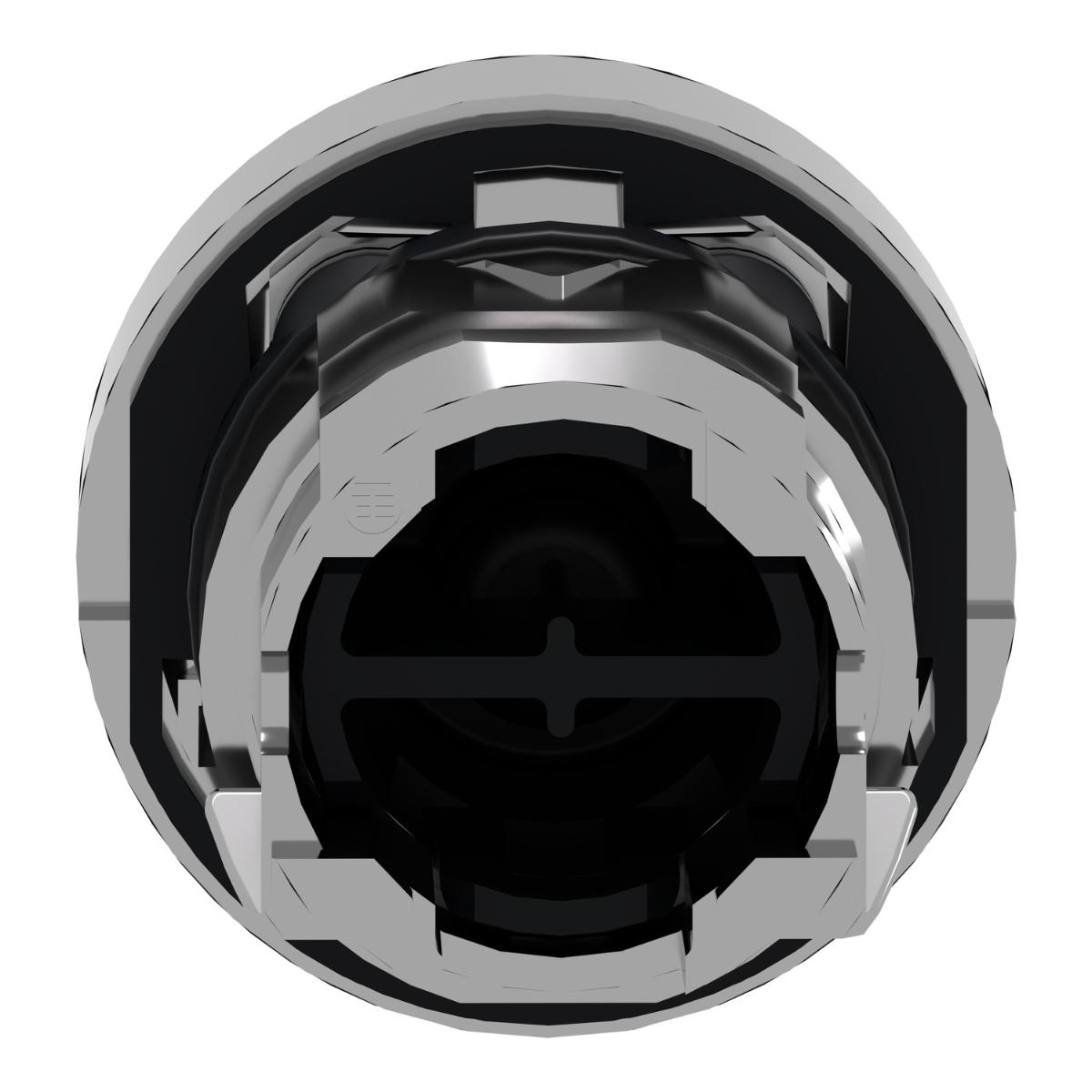 P/BUTTON OPER FSH S/R RED STOP 22mm MTL