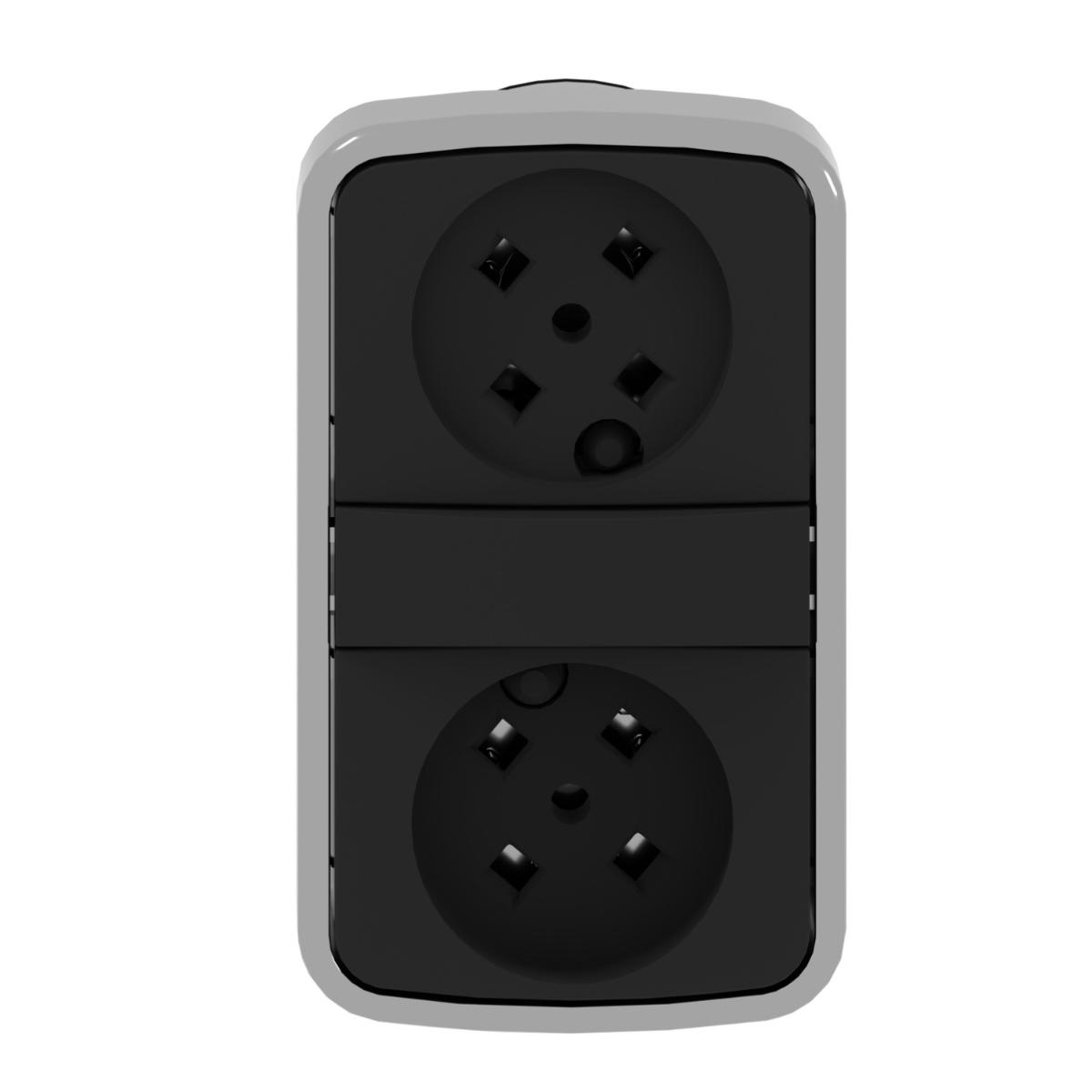 DOUBLE PUSHBUTTON OPER WITHOUT CAPS