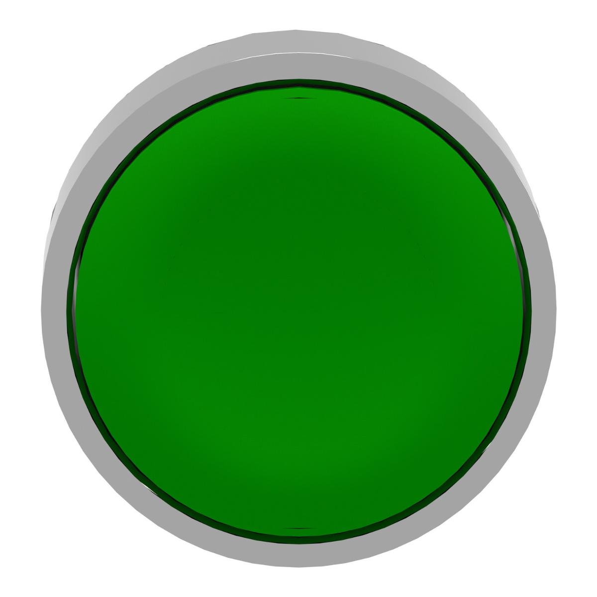 LATCH P/BUTT OPER FLUSH GREEN 22mm METAL