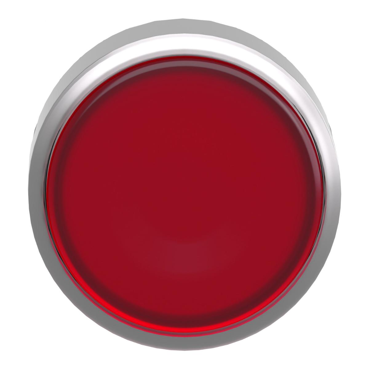 ILLUM P/BUTTON OPER FLUSH RED 22mm METAL