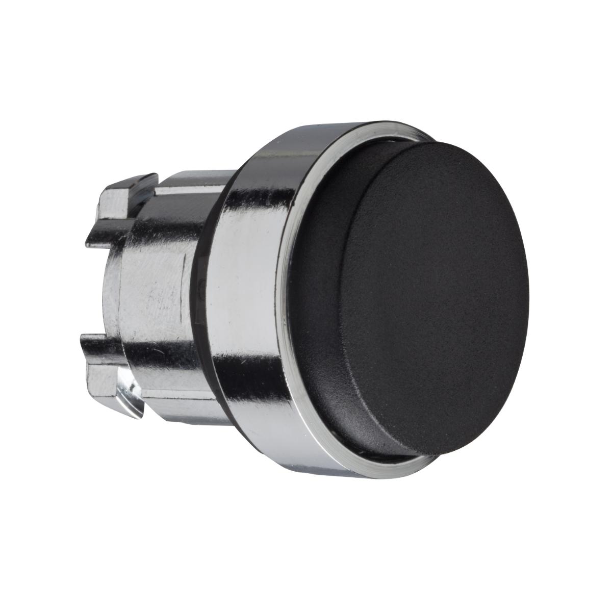 PUSHBUTTON OPERAT PROJECTING BLACK 22mm