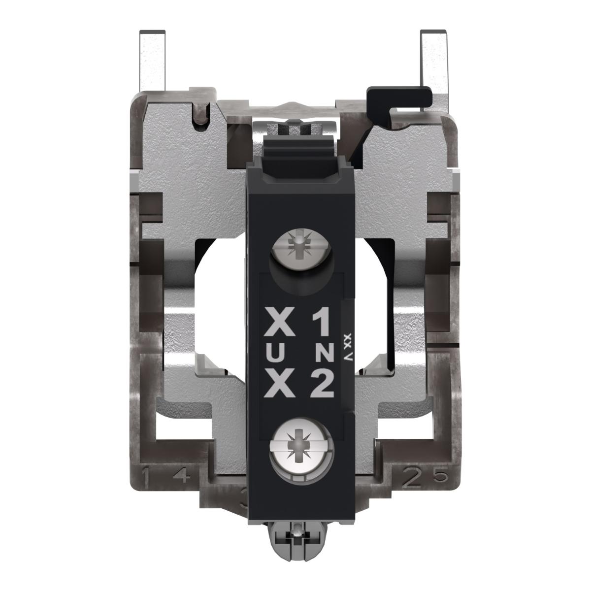 LED MODULE + CONTACT BLOCK 240VAC WHT