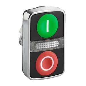 ILLUM DOUBLE HEADED P/B RED O & GRN I ILLUM DOUBLE HEADED P/B RED O & GRN I