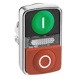 ILLUM DOUBLE HEADED P/B RED O & GRN I ILLUM DOUBLE HEADED P/B RED O & GRN I