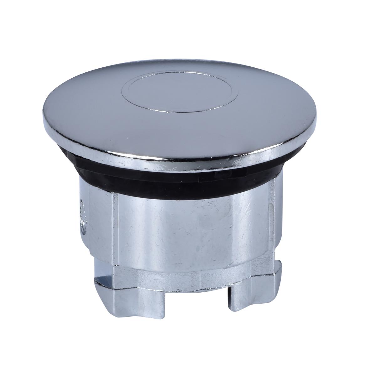 BLANK PLUG ROUND CHROME PLTD 22MM METAL