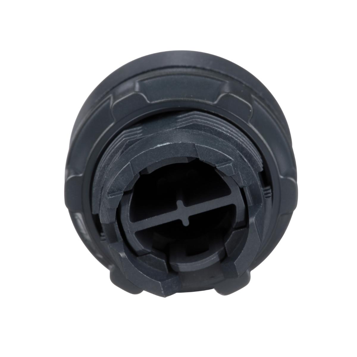 PUSHBUTTON OPER FLUSH S/R BLACK 22mm