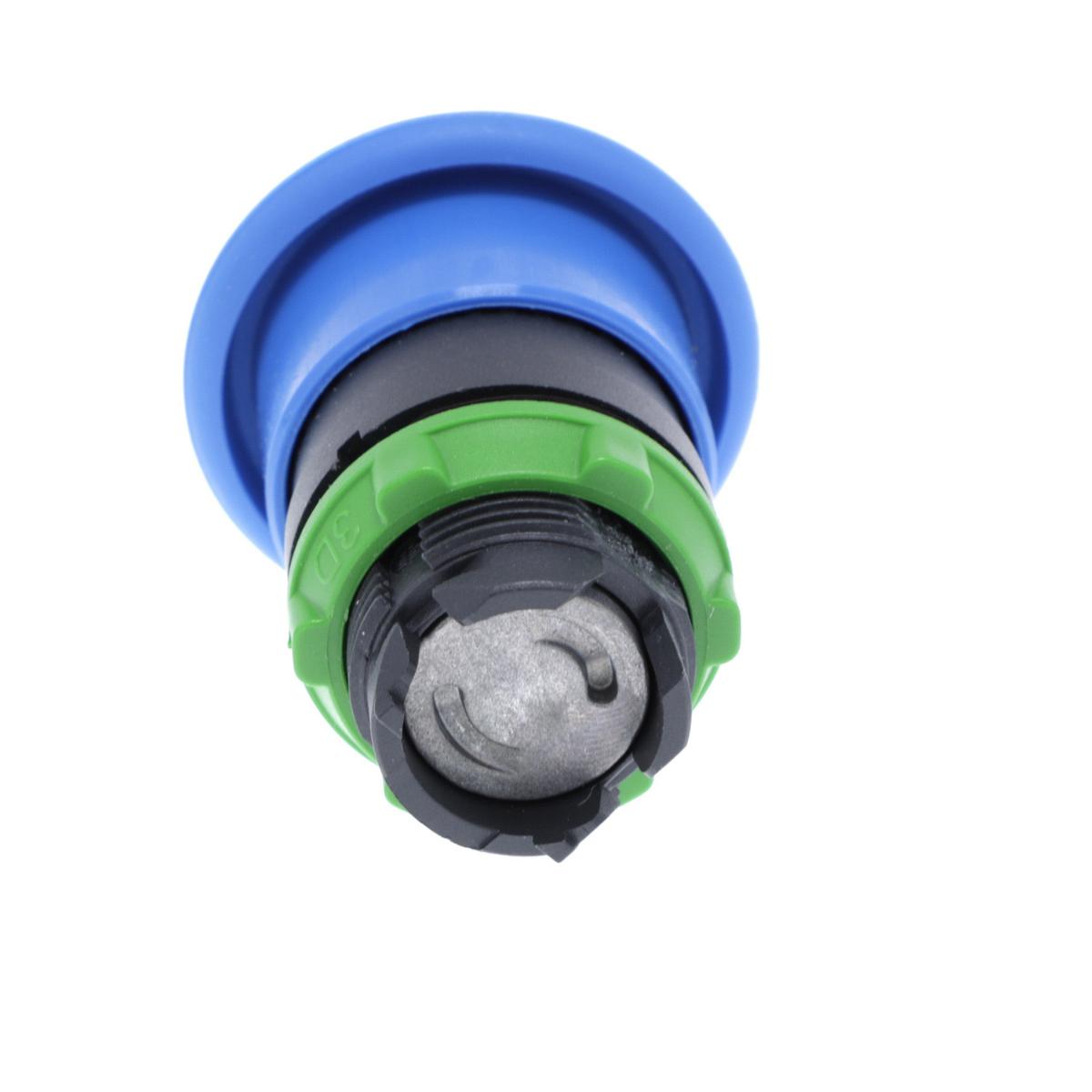 40mm M/ROOM P/BUTTON OPER BLUE 22mm