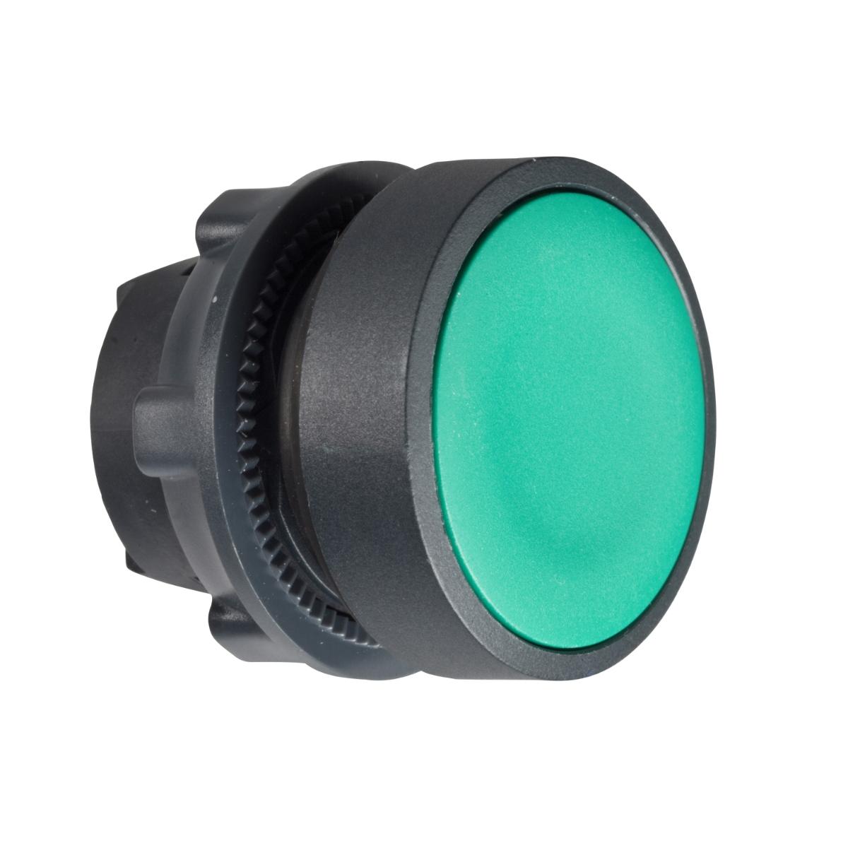 PUSHBUTTON OPER FLUSH GREEN 22mm