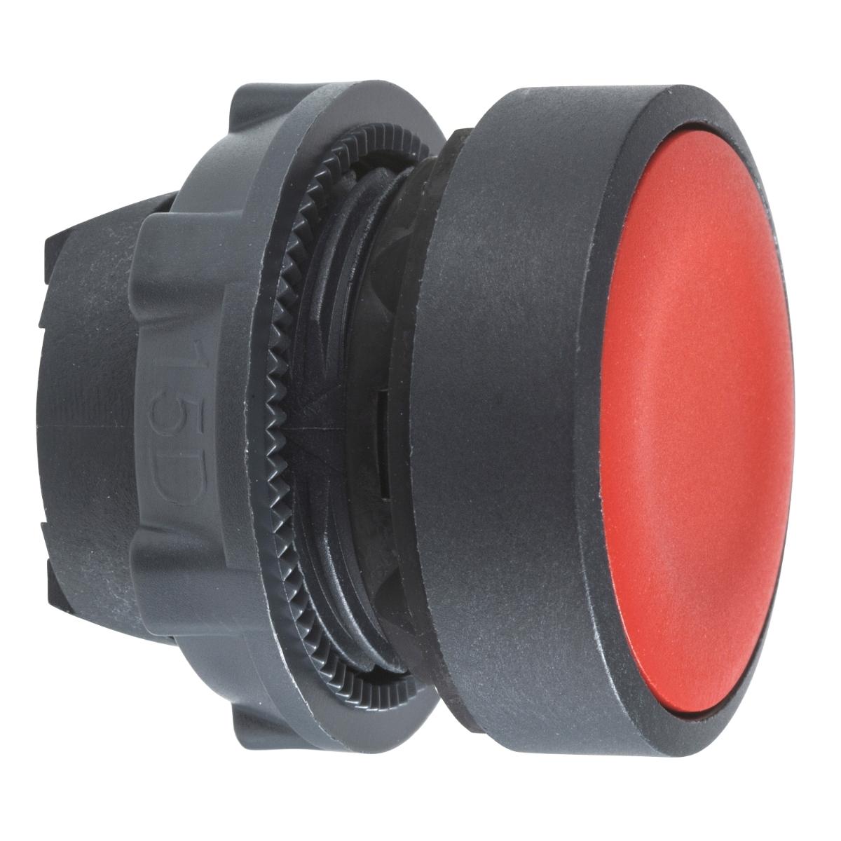 PUSHBUTTON OPER FLUSH RED 22mm