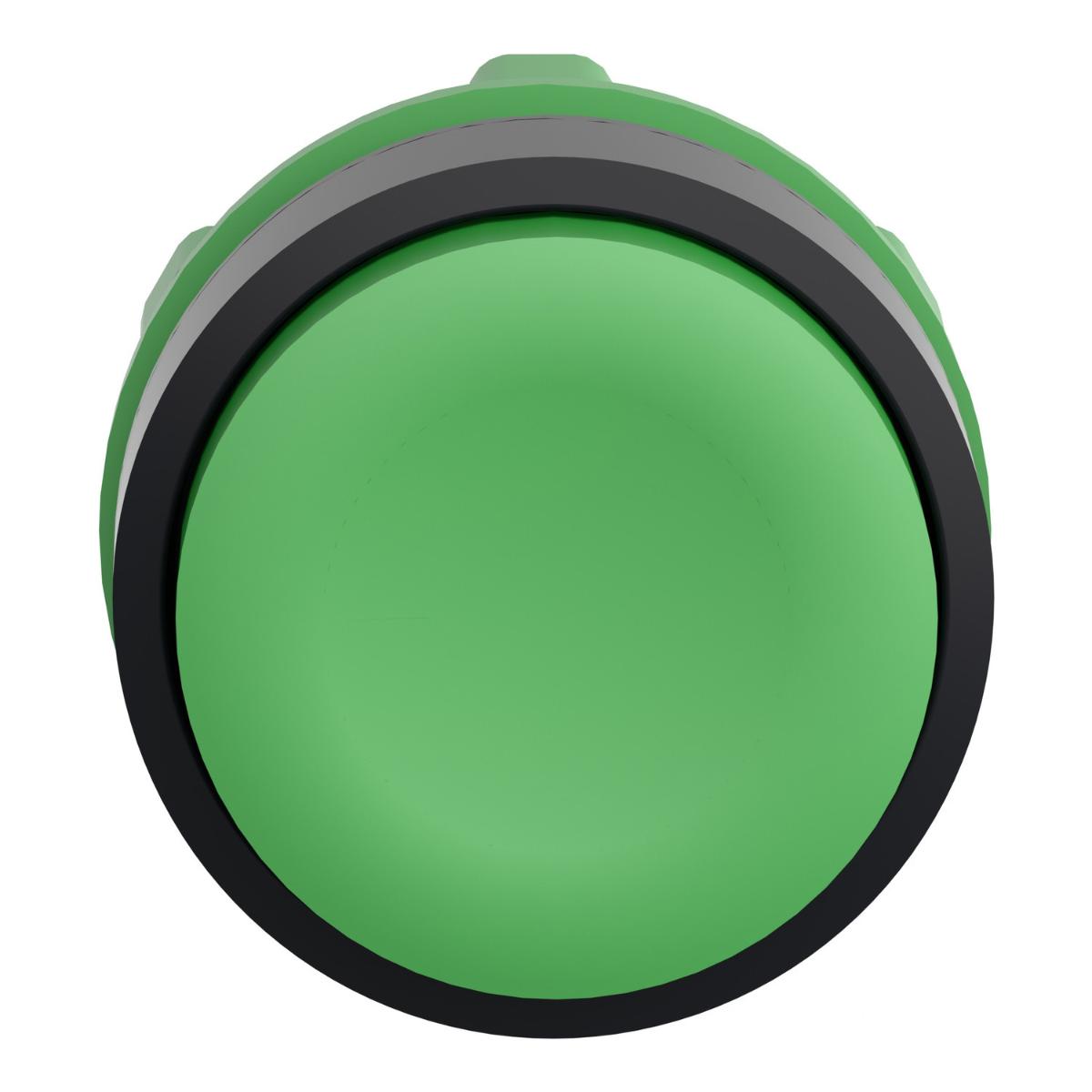 PUSHBUTTON OPER PROJECTING S/R GRN 22mm