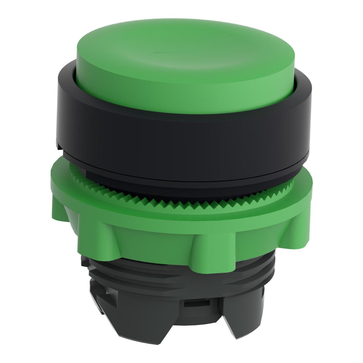PUSHBUTTON OPER PROJECTING S/R GRN 22mm