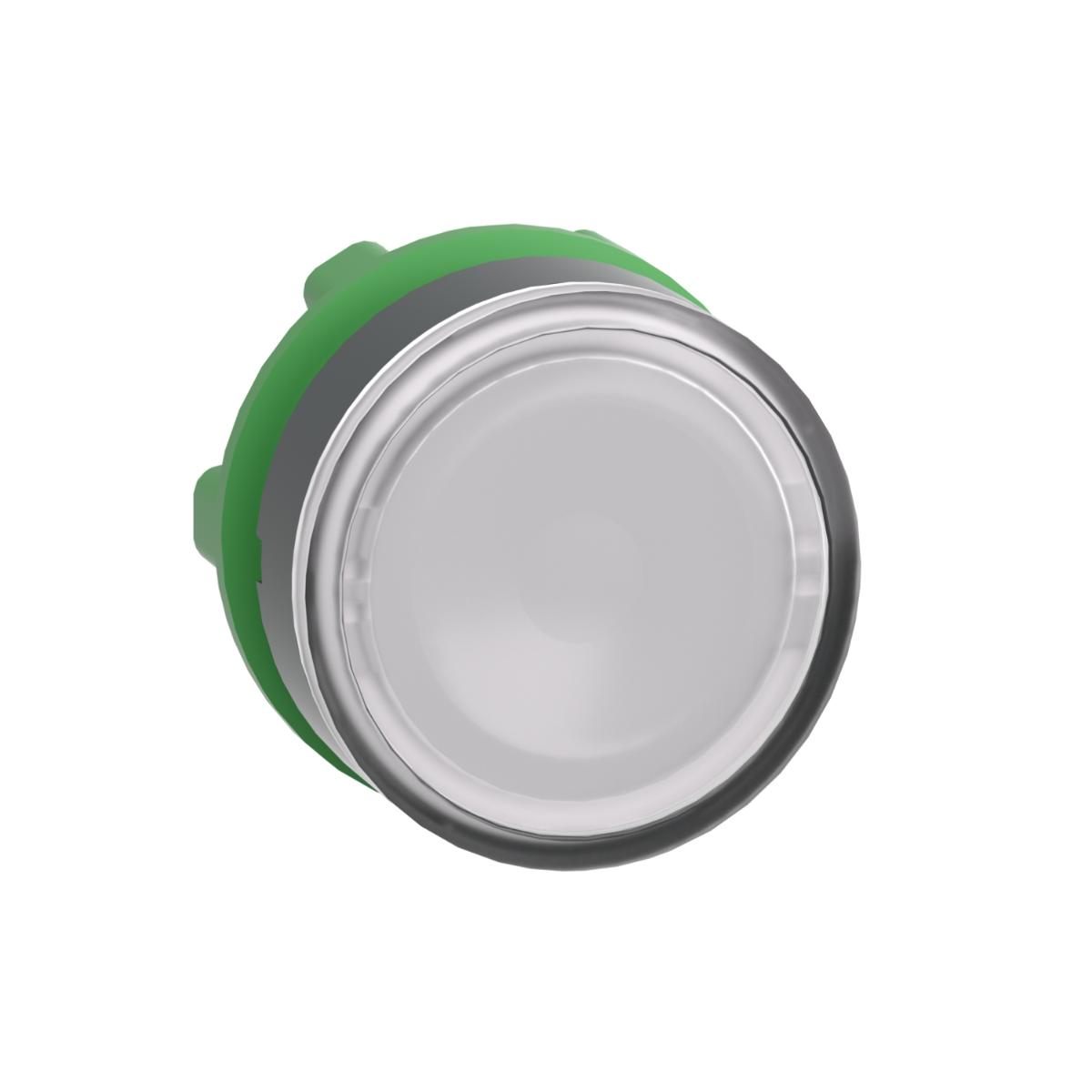 ILLUM P/BUTTON OPER FLUSH LED WHITE 22mm