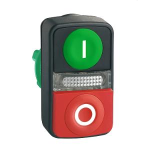 ILLUM DOUBLE HEADED OPER 1RED 1GRN BUTT ILLUM DOUBLE HEADED OPER 1RED 1GRN BUTT