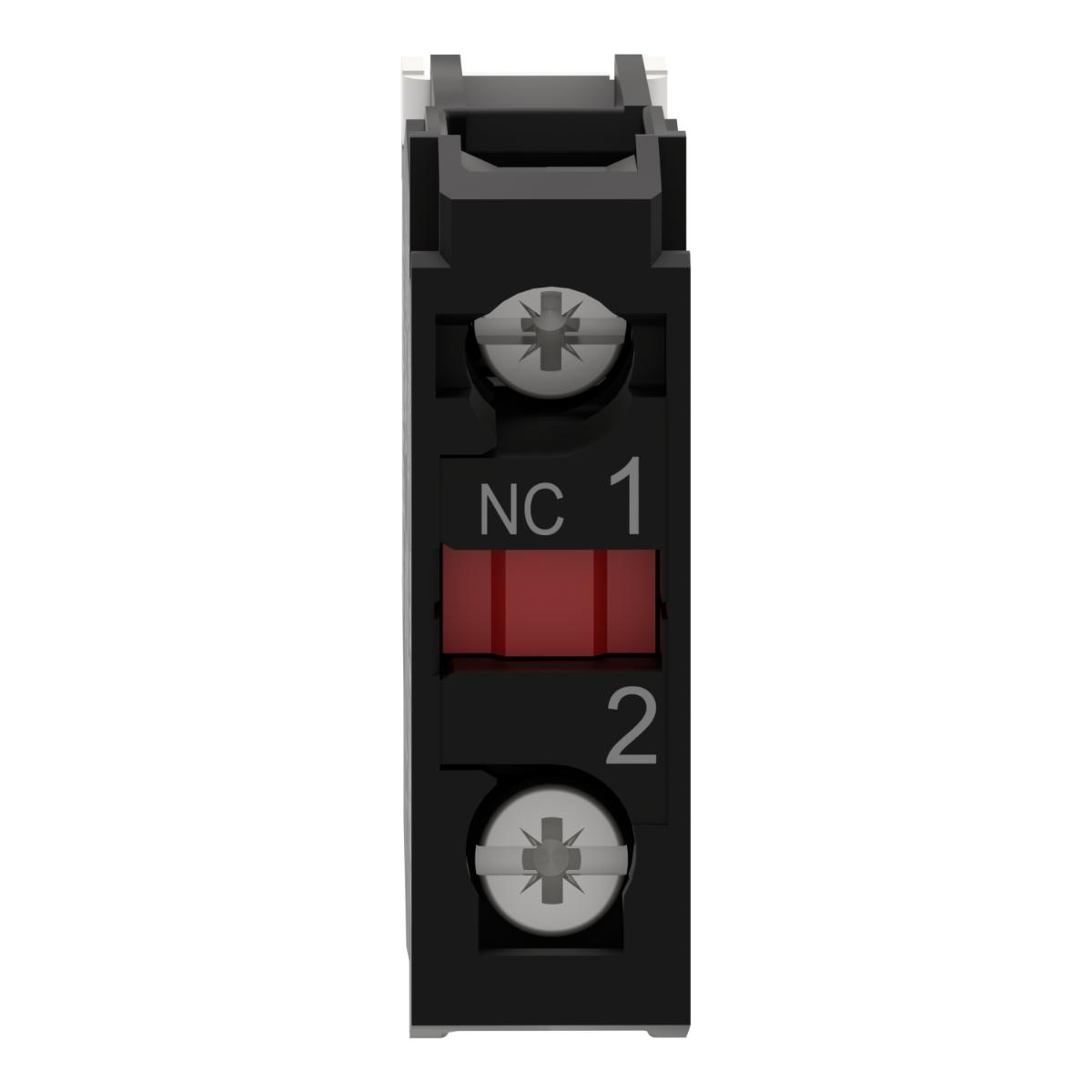 CONTACT BLOCK SINGLE 1 N/C SCREW TERM