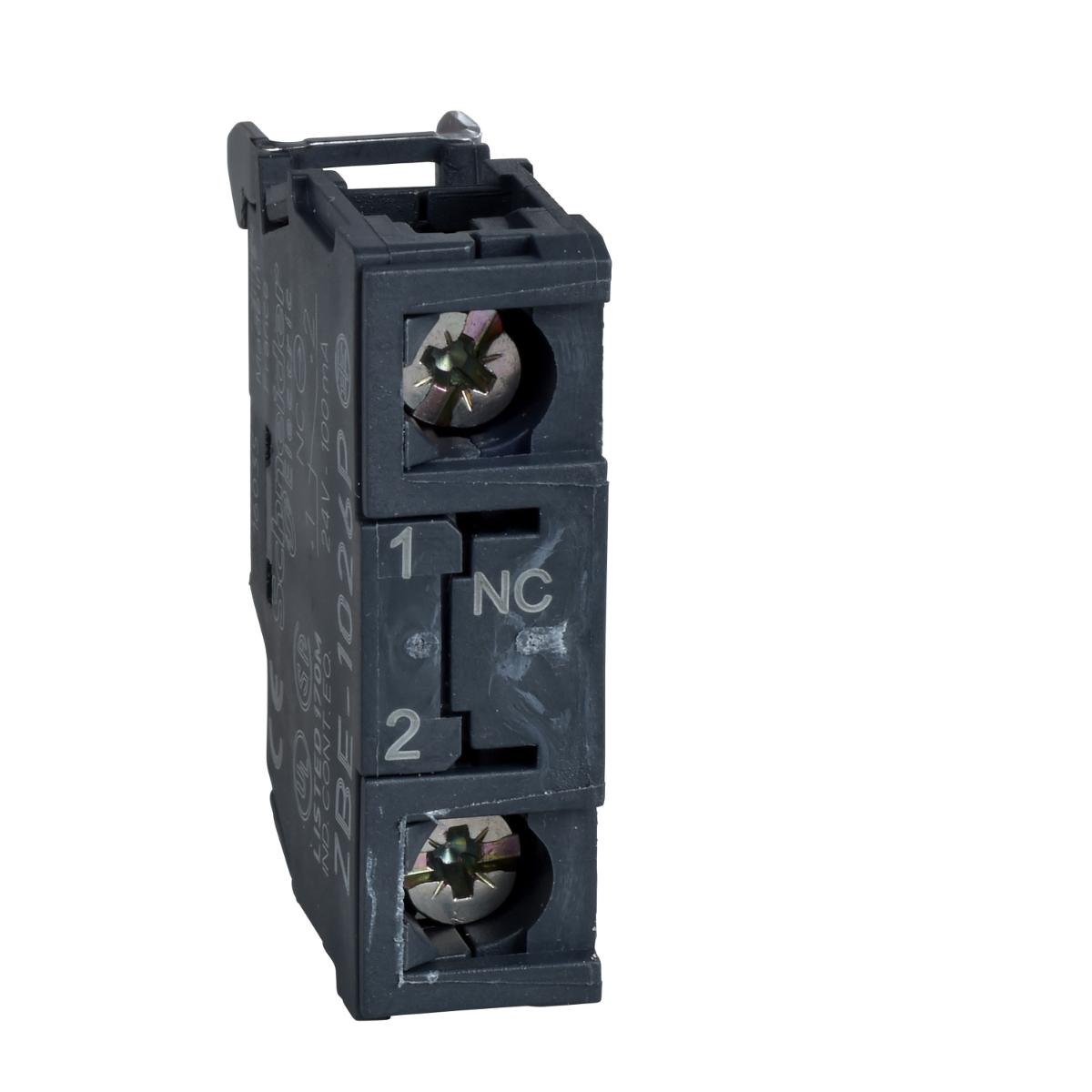 CONTACT BLOCK SINGLE 1 N/C SCREW CLAMP