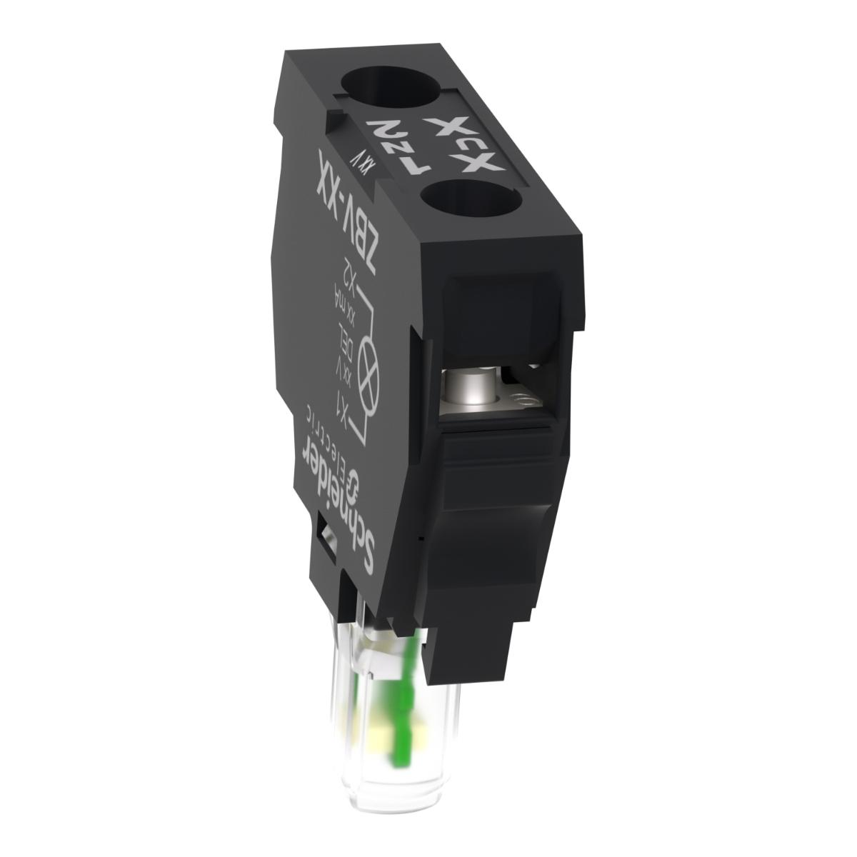 LIGHT BLOCK STEADY LED 24-120VAC/DC WHT