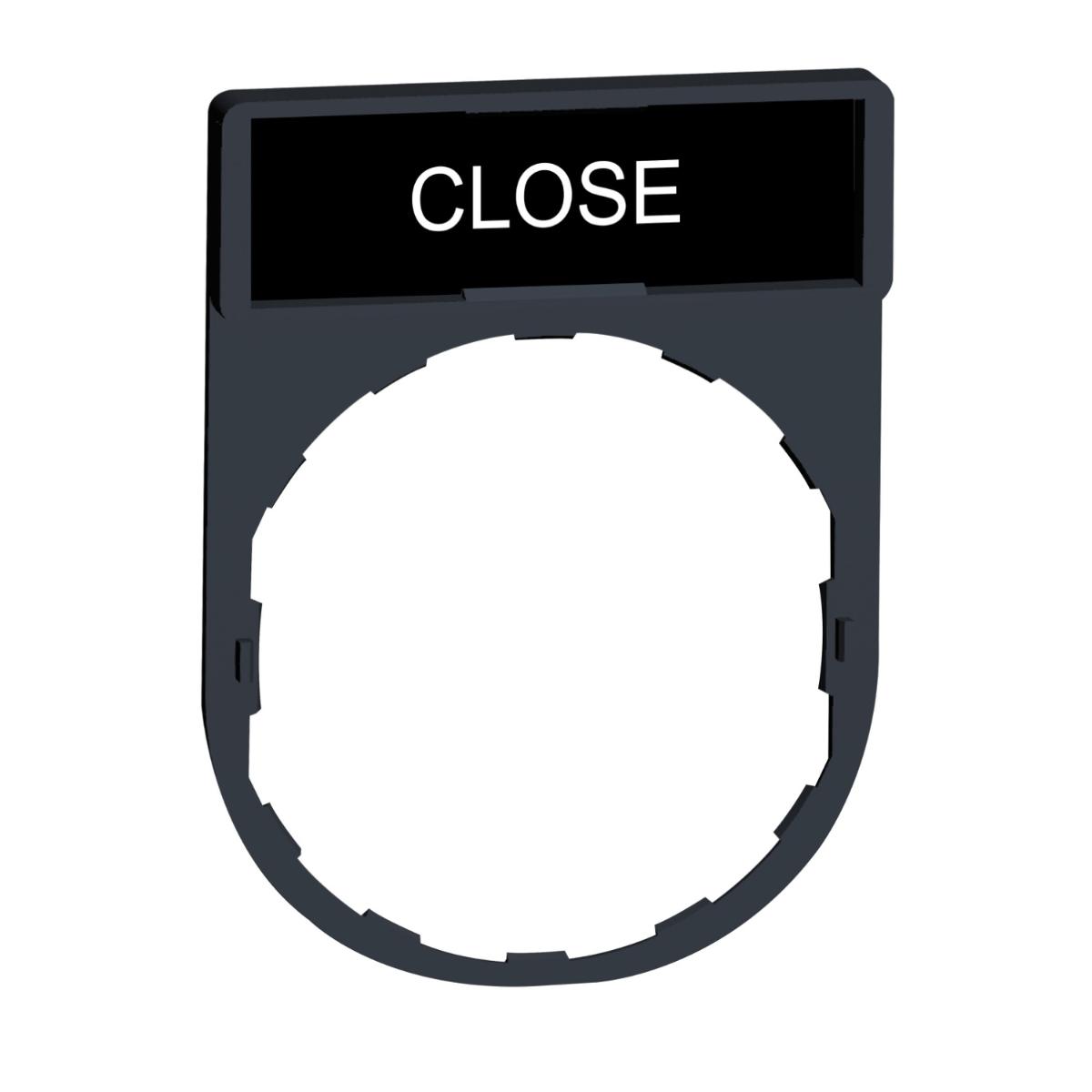 LEGEND PLATE CLOSE 30X40MM