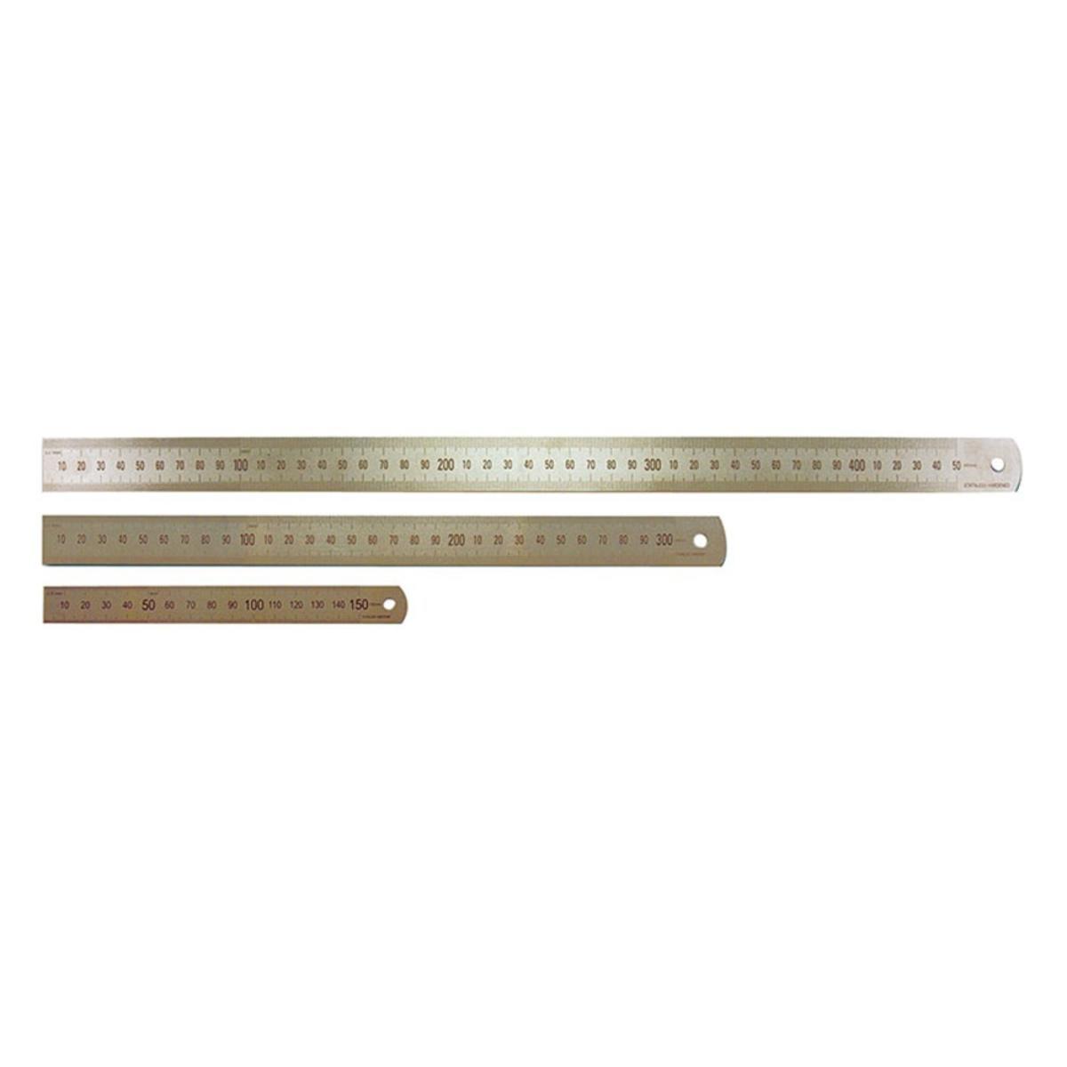 STAINLESS STEEL RULER MET/IMP 150mm/6IN