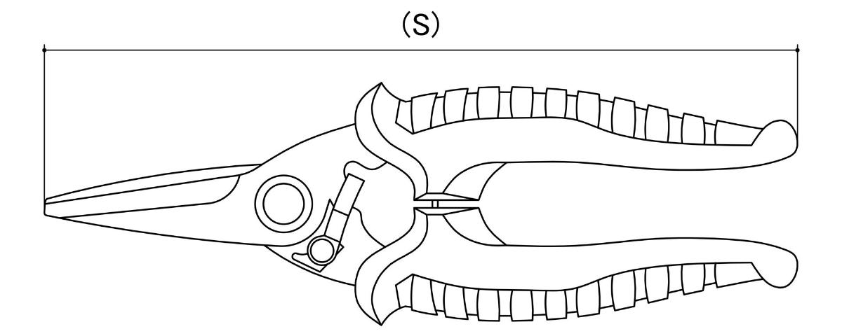 INDUSTRIAL SNIPS 185mm WITH ROUNDED TIPS