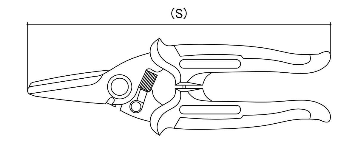 ULTIMAX PRO INDUST SNIPS 185mm ROUND TIP